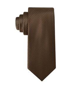 �J���o���N���C�� �����Y �A�N�Z�T���[ �l�N�^�C Calvin Klein Men's Harriet Herringbone Tie Brown �u���E��