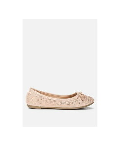 �����h�����O ���f�B�[�X �V���[�Y �p���v�X London Rag Womens hosana rhinestones and stud embellished ballet flats Light beige �x�[�W��