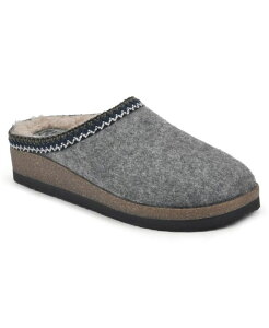 zCg}Ee fB[X V[Y T_ White Mountain Women's Bundle Up Footbed Clogs Light Grey Fabric O[