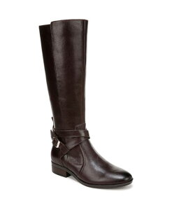 �i�`�����C�U�[ ���f�B�[�X �V���[�Y �u�[�c�E���C���u�[�c �q�[�� Naturalizer Women's Rena 2 Knee High Block Heel Riding Boots Narrow Regular Wide & Extra-Wide Calf Brown Leather �u���E��