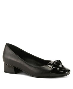 AY[ fB[X V[Y pvX t[ Lbv U[ t[ q[ Azura Women's Angelinite Leather Slip-On Cap-Toe Shoes with Floral Applique Cushioned Leather Insole and Flexible Low Heel Everyday Comfort