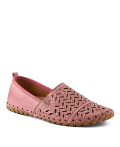 XvOXebv fB[X V[Y pvX JbgAEg U[ [t@[ Spring Step Kapri Flexibleather Loafer with Cutout Detail and Removable Arch Support Insole Pink sN