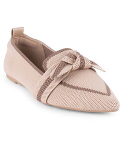 �^�n�� ���f�B�[�X �V���[�Y �p���v�X �j�b�g Tahari Women's Florentia Knit Pointed Toe Flats Natural