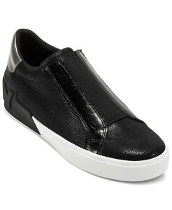 _i L j[[N fB[X V[Y Xb|E[t@[ Xj[J[ DKNY Women's Mindi Slip-On Sneakers Black/ Nickel ubN