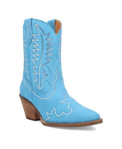 �f�B���S ���f�B�[�X �V���[�Y �u�[�c�E���C���u�[�c �X�G�[�h ���U�[ Dingo Women's Tiny Pony Suede Leather Bootie Blue �u���[