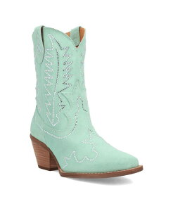 �f�B���S ���f�B�[�X �V���[�Y �u�[�c�E���C���u�[�c �X�G�[�h ���U�[ Dingo Women's Tiny Pony Suede Leather Bootie Mint �~���g