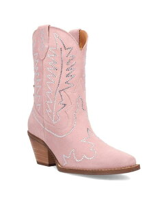 �f�B���S ���f�B�[�X �V���[�Y �u�[�c�E���C���u�[�c �X�G�[�h ���U�[ Dingo Women's Tiny Pony Suede Leather Bootie Pink �s���N