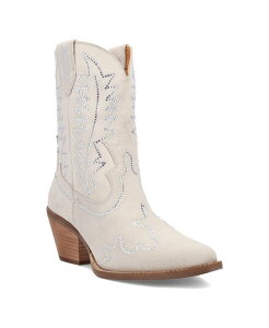 �f�B���S ���f�B�[�X �V���[�Y �u�[�c�E���C���u�[�c �X�G�[�h ���U�[ Dingo Women's Tiny Pony Suede Leather Bootie White �z���C�g