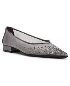 �A���N���C�� ���f�B�[�X �V���[�Y �p���v�X Anne Klein Women's Carisle-C Embellished Pointed Toe Flats Gunmetal �K�����^��