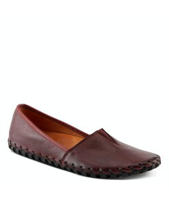 XvOXebv fB[X V[Y pvX U[ Spring Step Kathaleta Leather Slip-On Comfort Flats with V-Elastic Notch Arch Support & Removable Insole Burgundy o[KfB