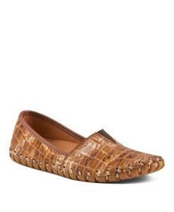 �X�v�����O�X�e�b�v ���f�B�[�X �V���[�Y �p���v�X �g�[�� ���U�[ Spring Step Kathaleta-Spice Metallicroco Slip-On Leather Flats with Removable Insole & Arch Supportan multi �^��