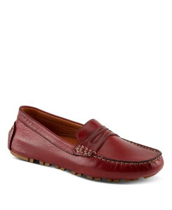 �X�v�����O�X�e�b�v ���f�B�[�X �V���[�Y �p���v�X ���U�[ Spring Step Audette Leather Moccasins with Removable Insole and Penny Keeper Dark red ���b�h