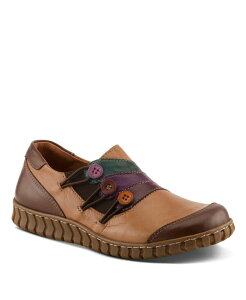 XvOXebv fB[X V[Y pvX J[ubN U[ Spring Step Neeta Colorblock Leather Slip-On Shoe with Removable Insole and Flexible Comfort Sole Camel multi L