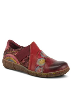 �����e�B�X�e ���f�B�[�X �V���[�Y �p���v�X L'Artiste L Artiste Women s LATA Hand-Painted Closed Back Shoe with Removable Footbed and Geometric Multicolor Design Cabernet multi �}���`�J���[
