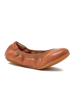 YGh fB[X V[Y pvX U[ Lands' End Women's Comfort Slip On Leather Ballet Flats Cognac