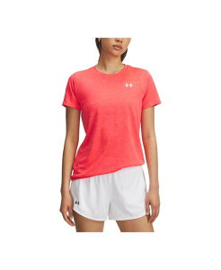 A_[A[}[ fB[X gbvX Vc  Under Armour Women's Tech Twist Short-Sleeve Top Racered / White zCg