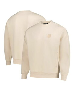 ���x���E�F�A �����Y �A�E�^�[ �p�[�J�[�E�X�E�F�b�g �V���c LevelWear Men's and Women's Khaki USMNT Luxe Signature Tri-Blend Pullover Sweatshirt Khaki �J�[�L