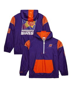 �~�b�`�F��&�l�X �����Y �A�E�^�[ �W���P�b�g�E�u���]�� Mitchell & Ness Men's and Women's Purple Phoenix Suns Hardwood Classics Team OG 3.0 Anorak Half-Zip Windbreaker Jacket Purple �p�[�v��