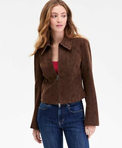 t[s[v fB[X AE^[ WPbgEu] XG[h Free People Women's River Faux-Suede Jacket Doublespresso