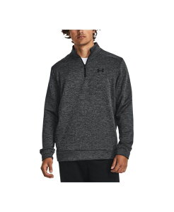 A_[A[}[ Y AE^[ p[J[EXEFbg Vc t[X Under Armour Men's Armour Fleece Twist Quarter-Zipper Sweatshirt Black ubN