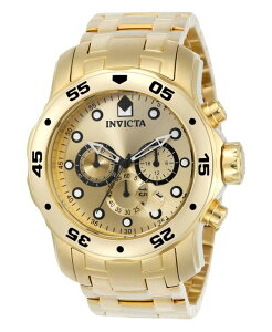 CrN^ Y ANZT[ rv Invicta Men's 0074 Pro Diver Quartz Chronograph Goldial Watch Gold S[h