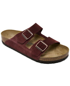 rPVgbN Y V[Y Xj[J[ T_ XG[h U[ Birkenstock Men's Arizona Suede Leather Soft Footbed Sandals from Finish Line Zinfandel