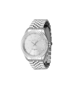 yz CrN^ Y rv ANZT[ Men's 47479 Specialty Quartz 3 Hand Silver Dial Watch Silver