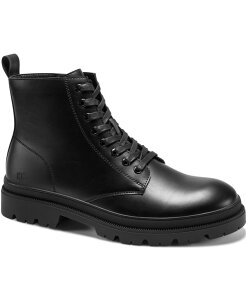 PlXR[ Y V[Y u[cECu[c Kenneth Cole Reaction Men's Petro Lug Sole Boots Black ubN