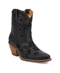 �f�B���S ���f�B�[�X �V���[�Y �u�[�c�E���C���u�[�c ���U�[ Dingo Women'sweetheart Leather Bootie Black �u���b�N