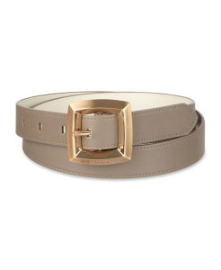 �J���o���N���C�� ���f�B�[�X �A�N�Z�T���[ �x���g Calvin Klein Women's Two-in-One Reversible Puffed Beveledge Buckle Belt Gray/White �z���C�g