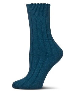 �����C ���f�B�[�X �A���_�[�E�F�A �C�� ���u�[�c �j�b�g MeMoi Women's Neutral Ribbed Knit Essential Boot Socks Legion blue �u���[