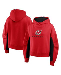 t@ieBNX fB[X AE^[ p[J[EXEFbg W[W[ Fanatics Women's Red New Jersey Devils Back Check Boxy Hoodie Red bh