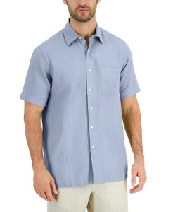 �N���u���[�� �����Y �g�b�v�X �V���c ���l�� Club Roomen's 100% Linen Shirt Billowing Cloud
