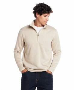 �E�F�U�[�v���[�t �����Y �A�E�^�[ �j�b�g�E�Z�[�^�[ �n�[�t�W�b�v �t���[�X Weatherproof Vintage Men's Fleece Quarter Zip Sweater with Sherpa Stone �X�g�[��