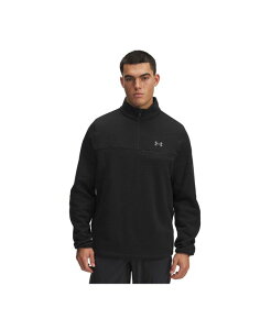 A_[A[}[ Y AE^[ jbgEZ[^[ Under Armour Men's Quarter-Zip Sweater Black ubN