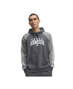A_[A[}[ Y AE^[ p[J[EXEFbg Vc Under Armour Men's Rival Hooded Sweatshirt Gray O[