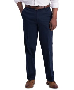 �n�K�[ �����Y �{�g���X �J�W���A���p���c Haggar Men �f s Iron Free Premium Khaki Classic-Fit Flat-Front Pant Dark Navy �l�C�r�[