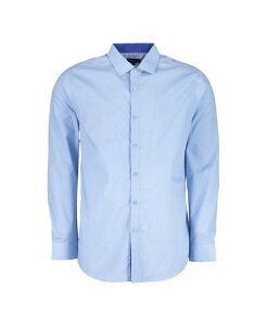 �M�����N�V�[�o�C�n���r�b�N �����Y �g�b�v�X �V���c �X�����t�B�b�g Galaxy By Harvic Mens Long Sleeve Solid Slim Fit Dresshirts Light Blue �u���[