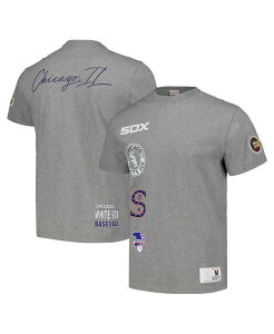 �~�b�`�F��&�l�X �����Y �g�b�v�X T�V���c Mitchell & Ness Men's Heather Gray Chicago White Sox Cooperstown Collection City Collection T-shirt Heather Gray �O���[
