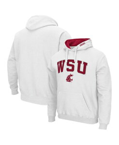 �R���V�A�� �����Y �A�E�^�[ �p�[�J�[�E�X�E�F�b�g ���S Colosseumen's Washington State Cougars Arch & Team Logo 3.0 Pullover Hoodie White �z���C�g