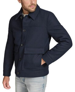 �}�[�N�j���[���[�N �����Y �A�E�^�[ �W���P�b�g�E�u���]�� �V���c Marc New York Men's Warwick Twill Chore Shirt Jacket Navy �l�C�r�[
