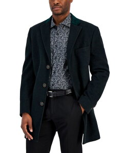 �^���A �����Y �A�E�^�[ �W���P�b�g�E�u���]�� �E�[�� �R�[�g Tallia Men's Three-Button Wool Blend Overcoat Dark Green Olive �O���[��