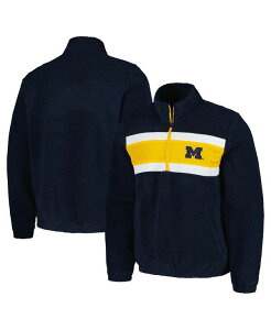 �J�[�� �o���N�X �����Y �g�b�v�X �V���c G-III Sports by Carl Banks Men's Navy Michigan Wolverines Pinch Runner Half-Zip Top Navy �l�C�r�[