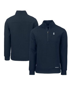 Jb^[AhobN Y AE^[ p[J[EXEFbg Cutter & Buck Men's Navy Chicago Cubs Cooperstown Collection Roam Eco Quarter-Zipullover Navy lCr[