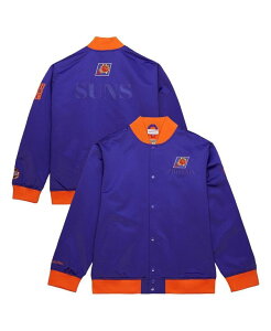 �~�b�`�F��&�l�X �����Y �A�E�^�[ �W���P�b�g�E�u���]�� �T�e�� Mitchell & Ness Men's Purple Phoenix Suns Hardwood Classics Team OG 3.0 Lightweight Satin Full-Snap Jacket Purple �p�[�v��