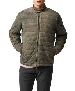���b�h�A���h�O�� �����Y �A�E�^�[ �W���P�b�g�E�u���]�� ���U�[ Rodd & Gunn Men's Long Island Leather Jacket Mouse