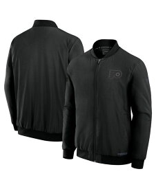 ファナティクス メンズ アウター ジャケット・ブルゾン Fanatics Men's Black Philadelphia Flyers Authentic Proad Full-Zip Bomber Jacket Black ブラック