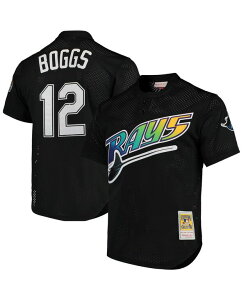 ~b`F&lX Y gbvX Vc bV W[W[ Mitchell & Ness Men's Tampa Bay Rays Cooperstown Collection 1991 Mesh Batting Practice Jersey - Wade Boggs Black ubN