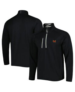 [XgNV Y AE^[ WPbgEu] _[r[ Zero Restriction Men's Blackentucky Derby Z500 Quarter-Zip Jacket Black ubN