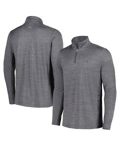 �g�b�~�[�o�n�} �����Y �g�b�v�X �V���c Tommy Bahama Men's Charcoal Chicago White Sox Delray IslandZoneHalf-Zip Top Charcoal �`���R�[��
